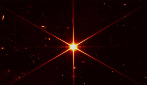 James Webb Uzay Teleskobu bir yıldıza odaklanmış ilk fotoğrafını gönderdi